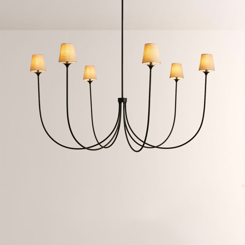 Veyra 6 Light Round Chandelier 42"D 55"D 68"D