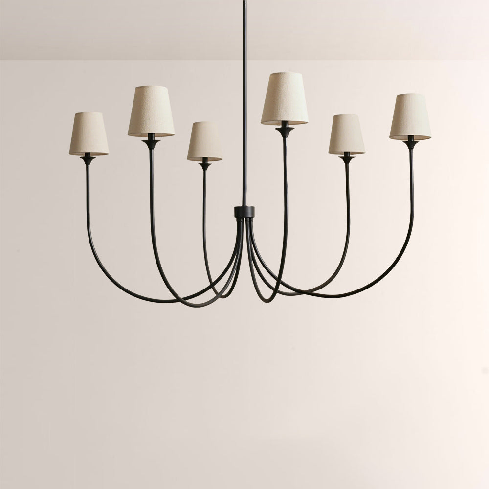 Veyra 6 Light Round Chandelier 42"D 55"D 68"D