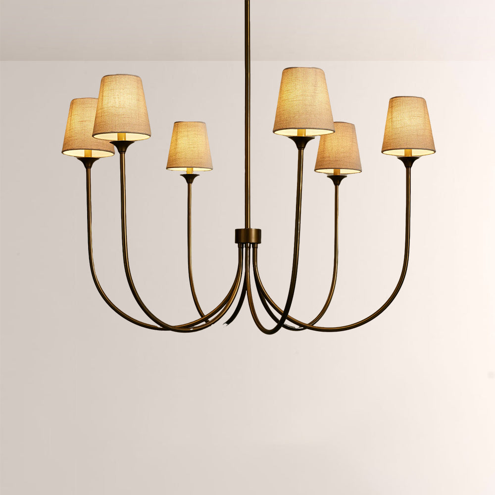 Veyra 6 Light Round Chandelier 42"D 55"D 68"D