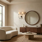 Veyra Double Arm 2 Light Linen Wall Sconce
