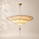 Shavelle Three-Tiered Chandelier 47“D