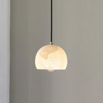 Semicircular Alabaster Pendant Light — image 12