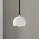 Semicircular Alabaster Pendant Light — image 13