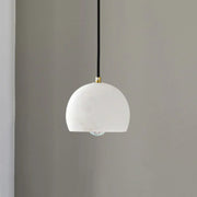 Semicircular Alabaster Pendant Light — image 13