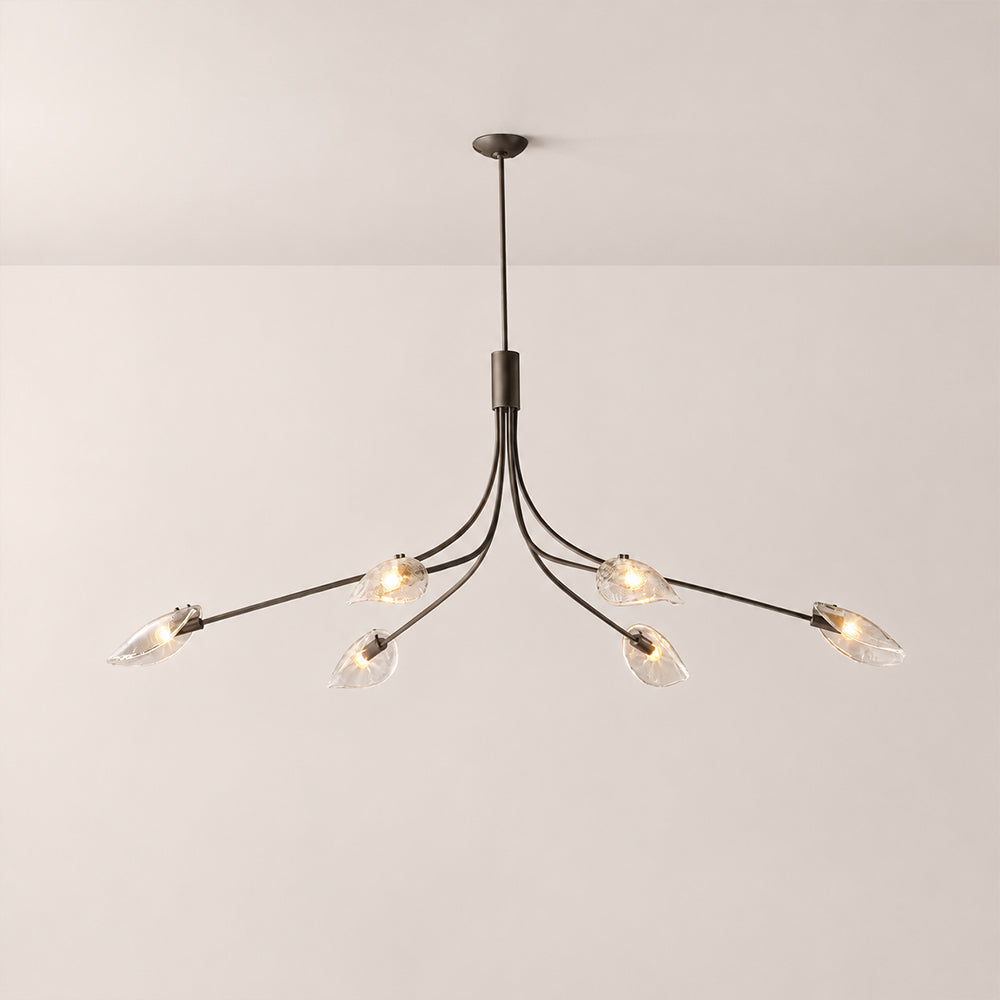 Marenna Clear Glass Linear Chandelier