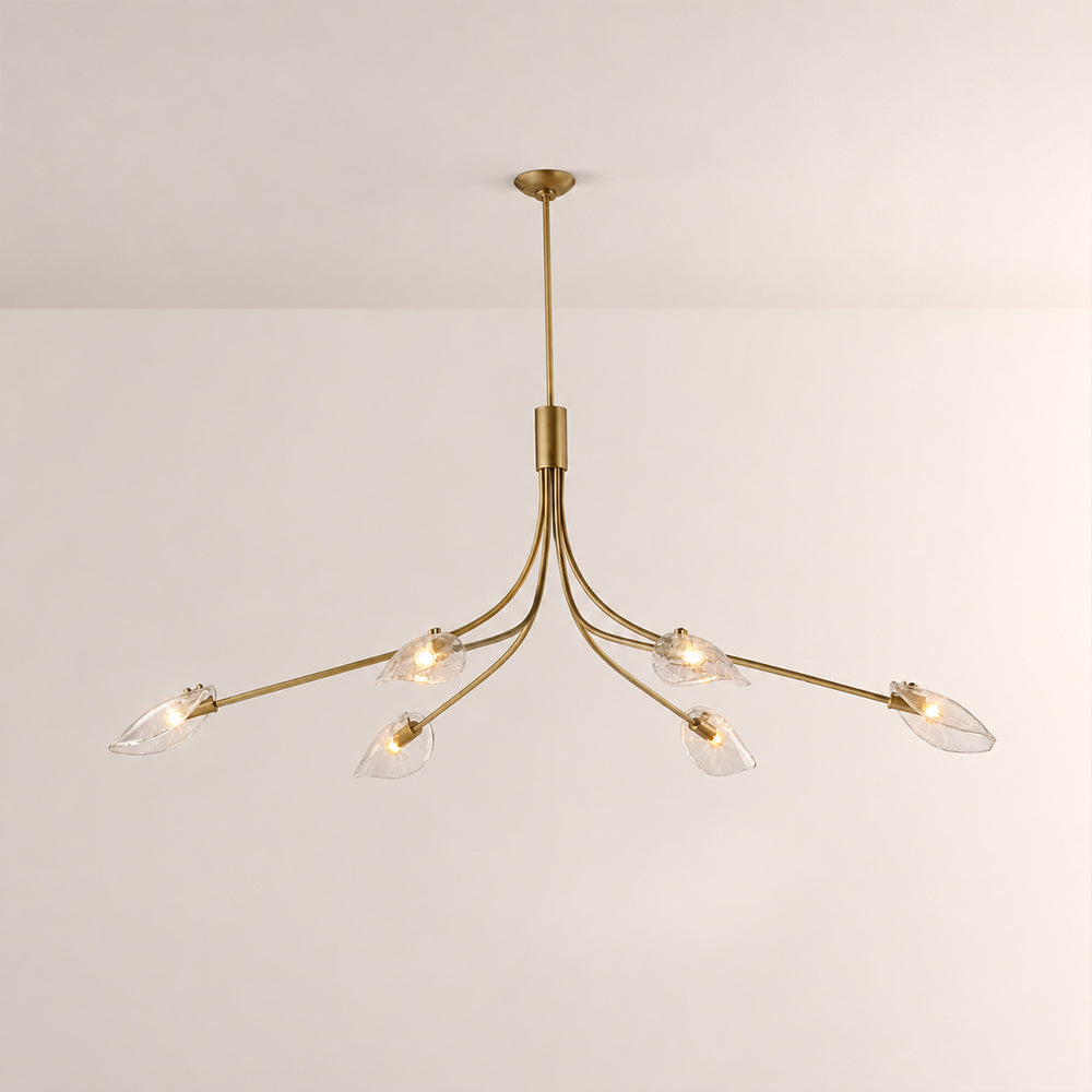 Marenna Clear Glass Linear Chandelier
