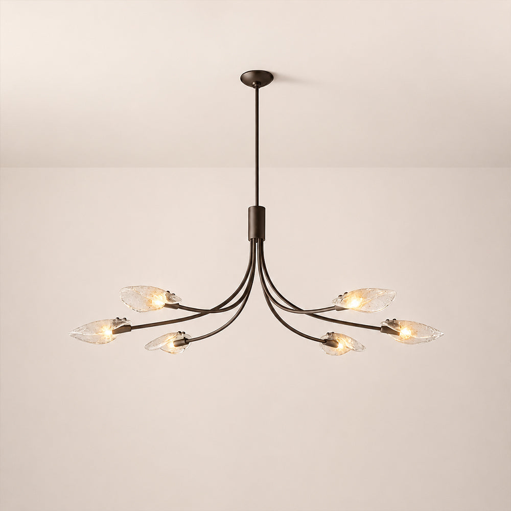 Marenna Clear Glass Linear Chandelier