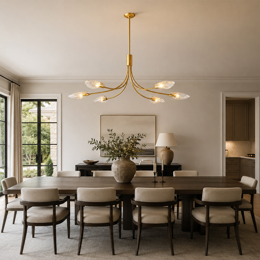 Marenna Clear Glass Linear Chandelier
