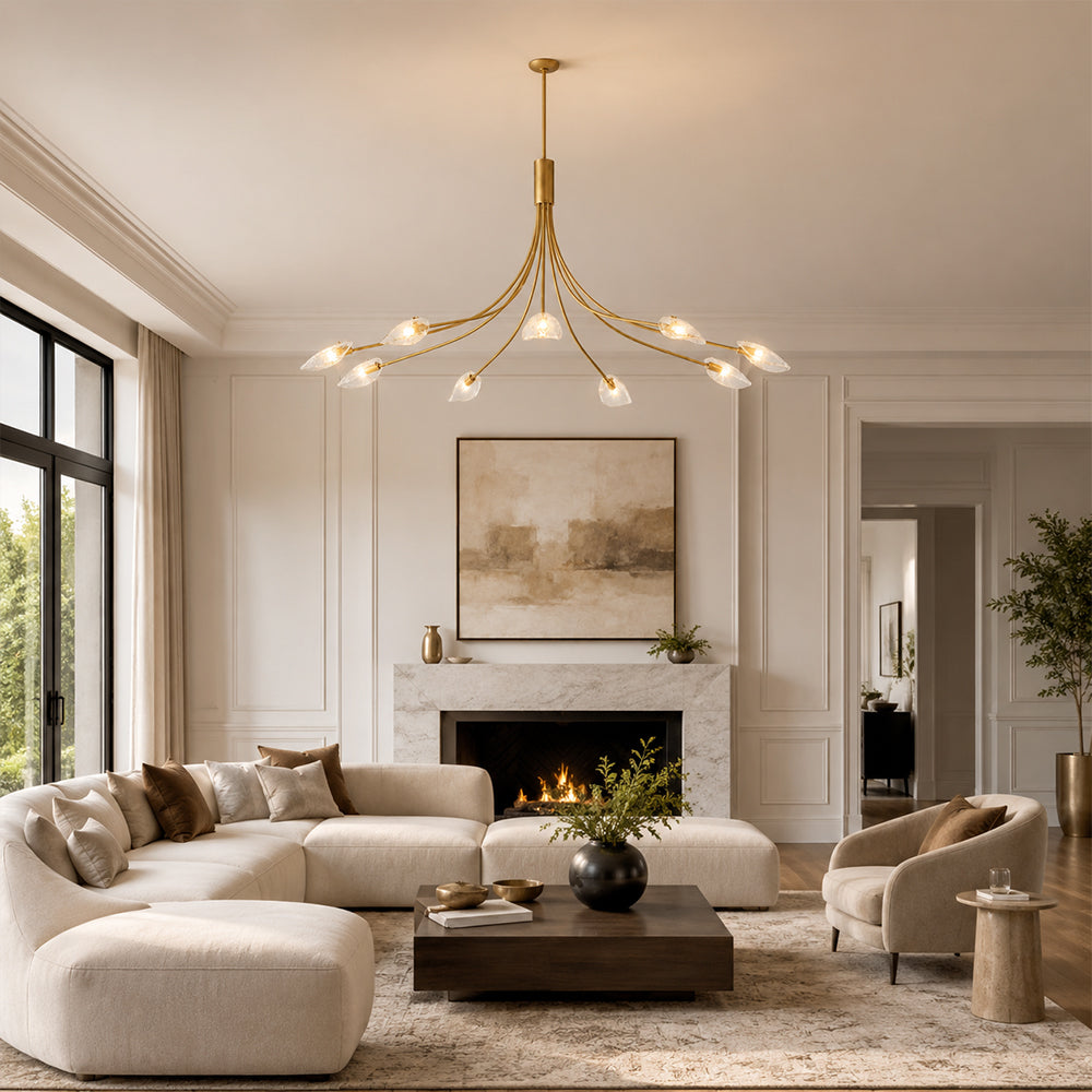 Marenna Clear Glass Round Chandelier
