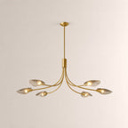 Marenna Smoke Glass Linear Chandelier