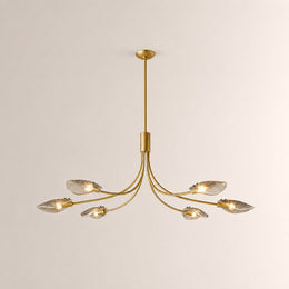 Marenna Smoke Glass Linear Chandelier