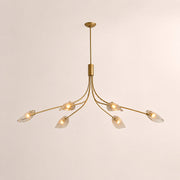 Marenna Smoke Glass Linear Chandelier