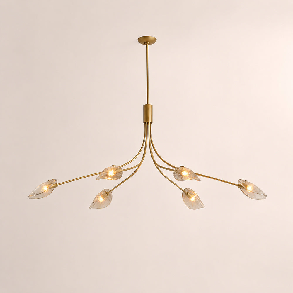Marenna Smoke Glass Linear Chandelier