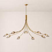 Marenna Smoke Glass Round Chandelier