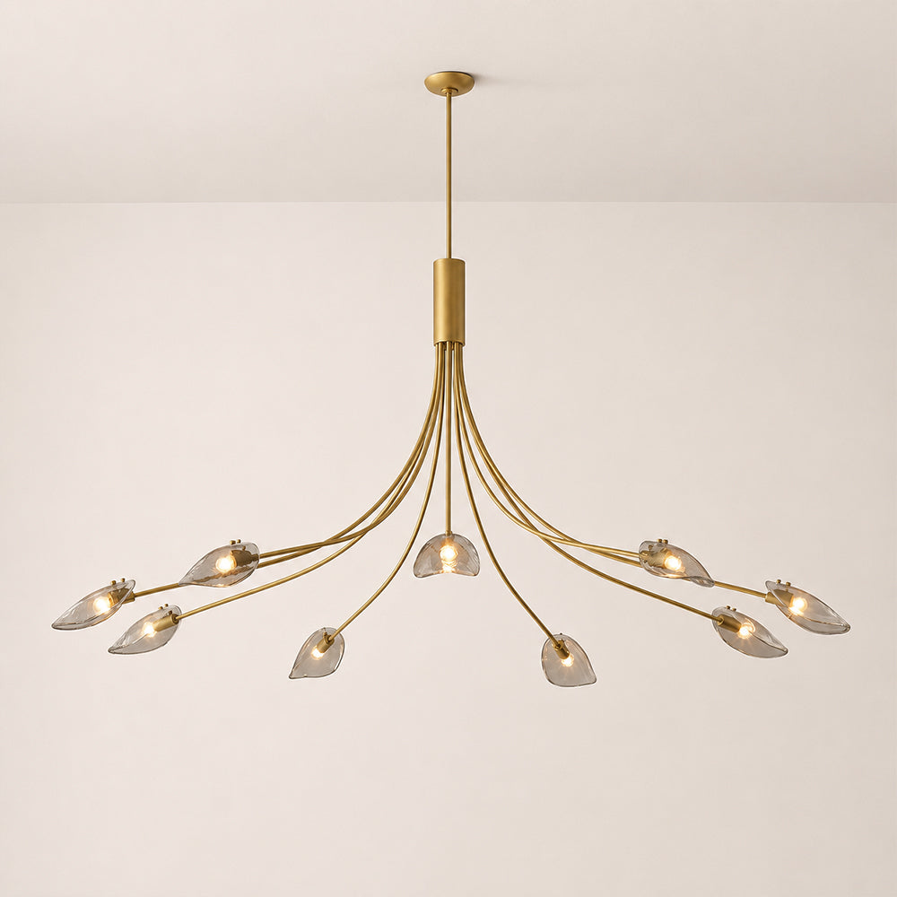Marenna Smoke Glass Round Chandelier
