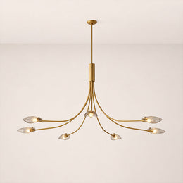 Marenna Smoke Glass Round Chandelier