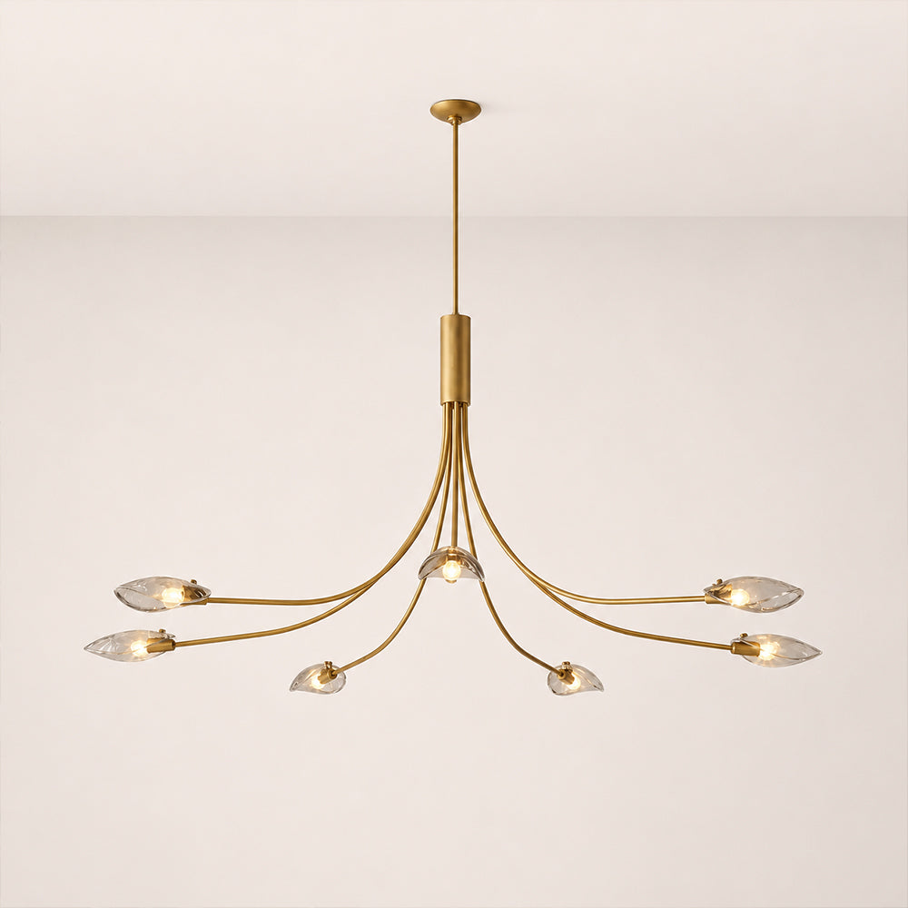 Marenna Smoke Glass Round Chandelier