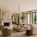 Marenna Smoke Glass Round Chandelier