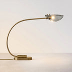 Marenna Smoke Glass Long Arm Table Lamp