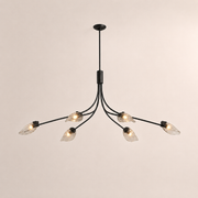 Marenna Smoke Glass Linear Chandelier