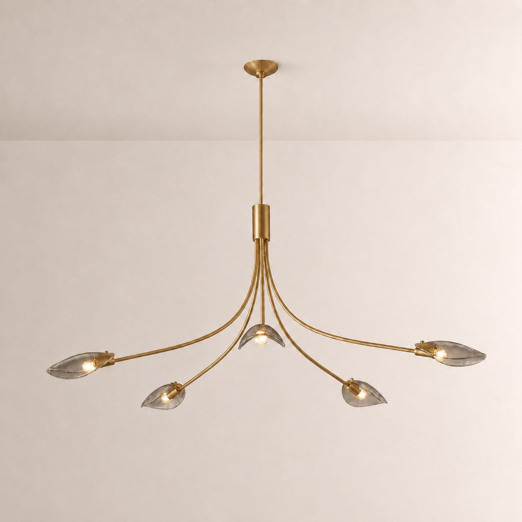 Marenna Smoke Glass Round Chandelier