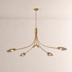 Marenna Smoke Glass Round Chandelier