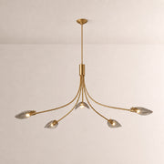Marenna Smoke Glass Round Chandelier