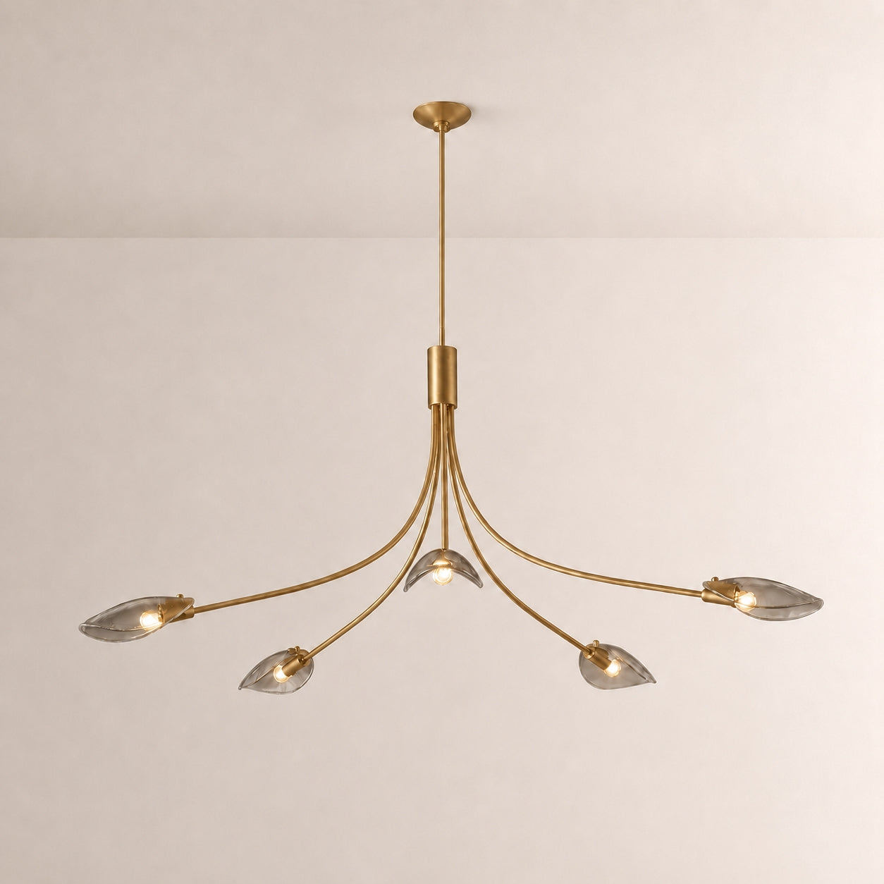 Marenna Smoke Glass Round Chandelier