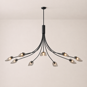 Marenna Smoke Glass Round Chandelier