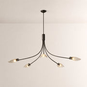 Marenna Smoke Glass Round Chandelier
