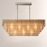 Sirevia Glass Rectangular Chandelier 59