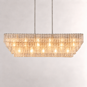 Sirevia Glass Rectangular Chandelier 77