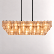 Sirevia Glass Rectangular Chandelier 77