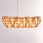 Sirevia Glass Rectangular Chandelier 77