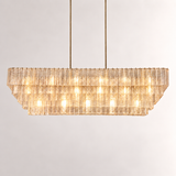 Sirevia Glass Rectangular Chandelier 77