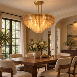 Sirevia Glass Round Chandelier 52