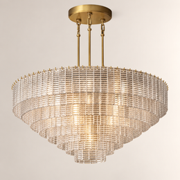 Sirevia Glass Round Chandelier 52