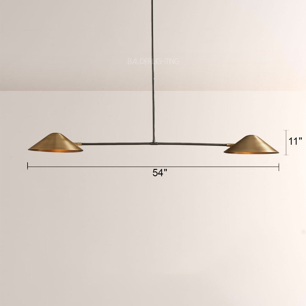 Sivlian 2-Light Linear Chandelier