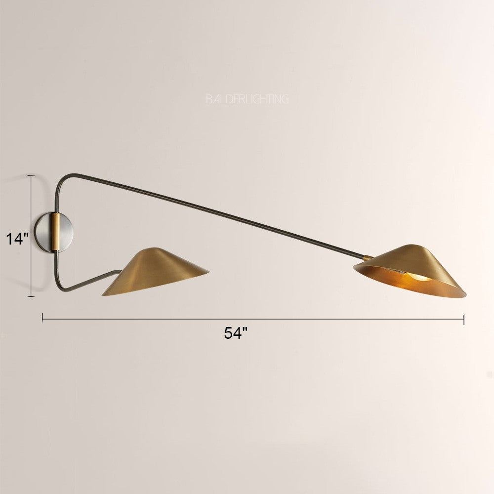 Sivlian Long Arm 2-Light Wall Sconce