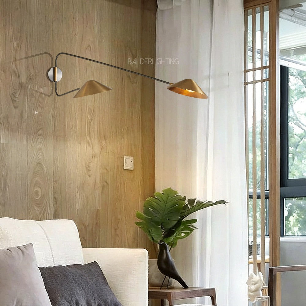 Sivlian Long Arm 2-Light Wall Sconce