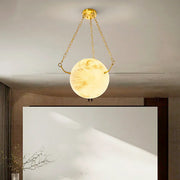 Sphere Atlas Alabaster Pendant Lamp