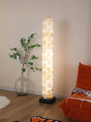 Stacked Alabaster Squares Floor Lamp — image 9