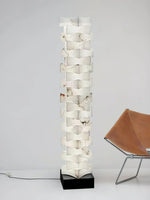 Stacked Alabaster Squares Floor Lamp — image 8