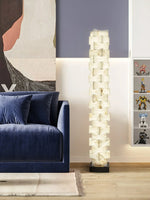 Stacked Alabaster Squares Floor Lamp — image 14