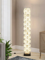 Stacked Alabaster Squares Floor Lamp — image 15