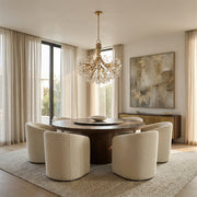 Stone Quartz 9 Lights Chandelier