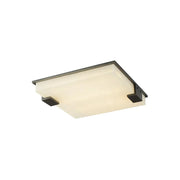 Stylish Black Square Alabaster Ceiling Light — image 1