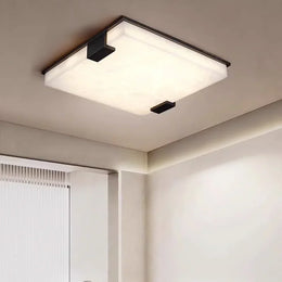 Stylish Black Square Alabaster Ceiling Light — image 2