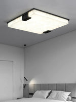 Stylish Black Square Alabaster Ceiling Light — image 5