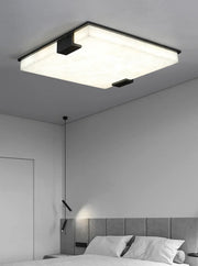 Stylish Black Square Alabaster Ceiling Light — image 5